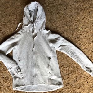 Lululemon Gray Scuba Hoodie sz 2
